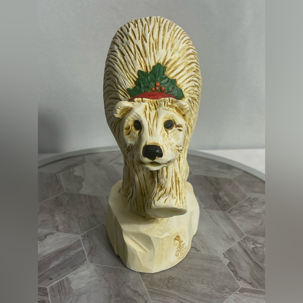 David Frykman Portfolio Christmas Polar Bear Figurine DF1041 1994 w/ Box